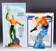 Two DC Direct Aquaman Statue's, a classic Aquaman, by Tim Bruckner, 2002, Limited Edition No. 288/