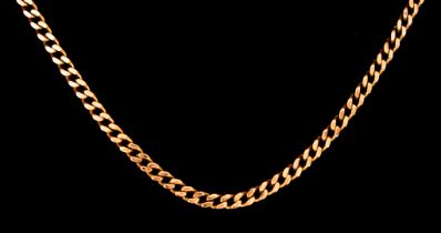 A 9ct Gold Flat Link Chain, gross weight 13.4g, 560mm overall  The lot appears to be in good overall