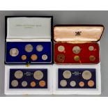 Four Australian Proof Sets, Two 1966, 1969, 1970, a Jersey proof set, 1960, an Eastern British