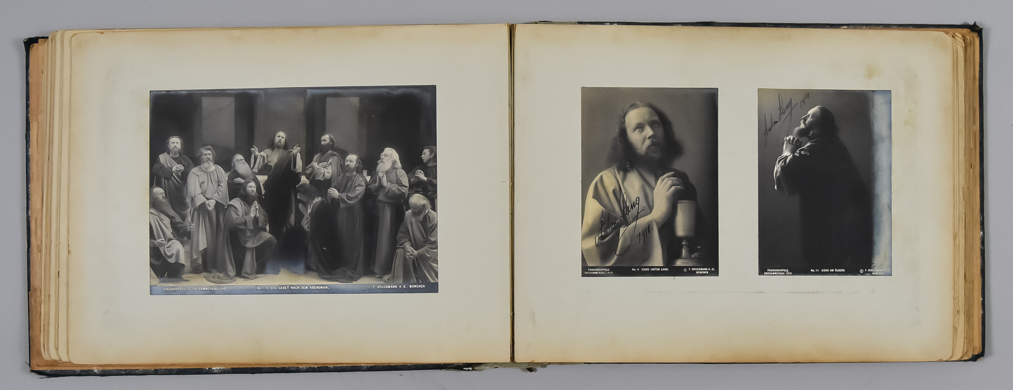 An Album of Gelatine Silver Prints by F Bruckmann, Munich, of the 1910 Oberammergau Passion Play (