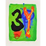 ***John Hoyland (1934-2011) - Limited edition screenprint in colours - No. 248/300, untitled, signed