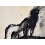 ***Quentin Blake (Born 1932) - Pastel and Wash Drawing - Kneeling figure, signed upper left in