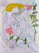Linda La Kinff (Born 1949) - Two Limited Edition Seriographs in Colours, one of an Art Nouveau style