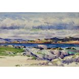 Francis Campbell Boileau Cadell (1883-1937) - Watercolour - "The Ross of Mull", signed, canvas, 6.