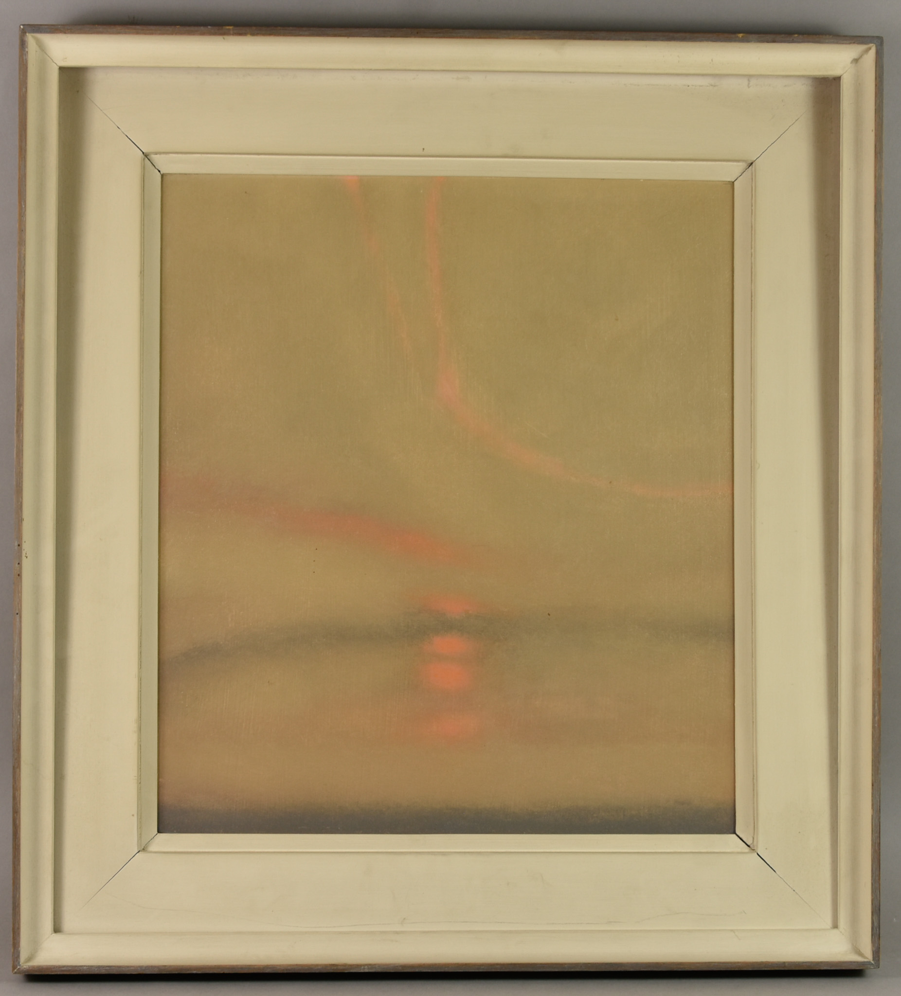 ***Harold Cheesman (1915-1982) - Oil painting – “Sunset June 1963”, board 16ins x 15ins, in cream - Image 2 of 3