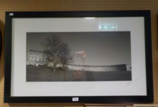 PHOTOGRAPH OF 'BATH, ROYAL CRESCENT' IN GLAZED BLACK FRAME