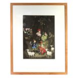 MYCHAEL BARRETT (1961) ARTIST SIGNED LIMITED EDITION ETCHING IN COLOURS ‘We that are True Lovers run