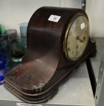 NAPOLEON'S HAT SHAPED MANTEL CLOCK