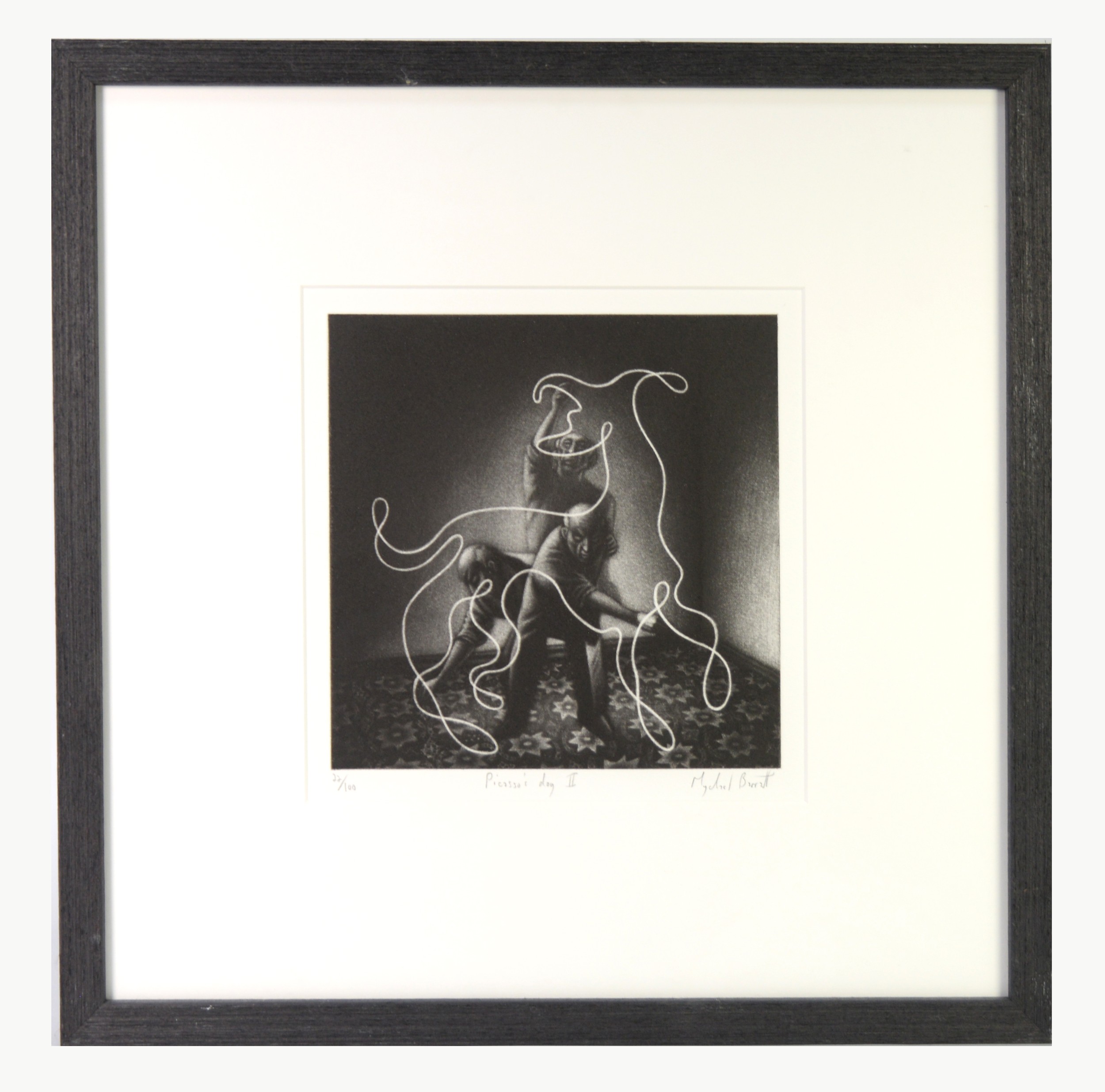 MYCHAEL BARRETT (1961) ARTIST SIGNED LIMITED EDITION ETCHING ‘Picasso’s Dog II’ (22/100) 8 ½” x 8 ½”