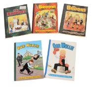 THE BROONS, five late 20th Century Broon annuals, featuring Oor Wullie (5)