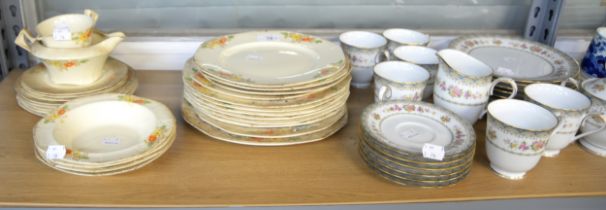 NORITAKE PART TEA WARES. TOGETHER WITH ALFRED MEAKIN PART TEA WARS (APPROX 46 PIECES)