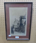 DRYPOINT ETCHING 'MAIDSTONE' SIGNED WEBB FRAMED AND GLAZED