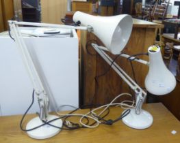 PAIR OF 1970's WHITE ANGLEPOISE LAMPS