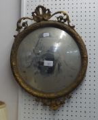 COLLECTABLES; SMALL 1950's CONVEX CAPTAIN'S MIRROR