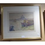 WATERCOLOUR; VENICE WITH ST. MARK'S, C.1930 INDISTINCTLY SIGNED IDA HOYLER ?? 11" X 15" (28cm x