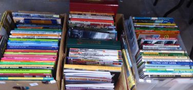 3 BOXES 80+ RAILWAY'S BOOKS, 1 BOX DIESEL AND 1 STEAM (ALL HARDBACK) AND 1 MIXED BOX WITH