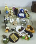 SMALL SELECTION OF CERAMICS TO INCLUDE; COALPORT FIGURE 'MARIANNE', ROYAL DOULTON 'FAIR MAIDEN',