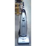 HOOVER UPRIGHT VACUUM CLEANER, WITH SILVER COLOURED CASE