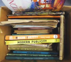 SMALL SELECTION OF BOOKS TO INCLUDE; MODERN PUBLICITY, VOLS 28 AND 29, VARIOUS DRAWING BOOKS, ART