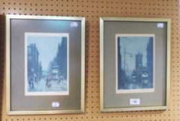 ARTHUR DELANEY PAIR OF ARTIST LIMITED EDITION COLOUR PRINTS 'MANCHESTER CATHEDRAL' AND 'MANCHESTER
