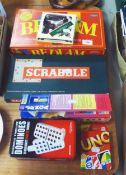 BOARD GAMES AND OTHER GAMES - JENGA, SCRABBLE, BEDLAM ETC....