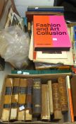 TWO BOXES OF BOOKS TO INCLUDE; DR. SMITHS SMALLER LATIN-ENGLISH DICTIONARY, GIBBONS ROMAN EMPIRE