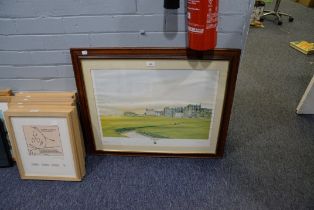 BILL WAUGH ARTIST SIGNED LIMITED EDITION PRINT 'THE OLD COURSE. ST. ANDREWS'