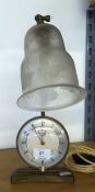 PIFCO VINTAGE BEDSIDE LAMP AND AN ALARM CLOCK COMBINATION