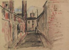 HARRY PHELAN GIBB (Br. 1870-1948) Pen & ink with watercolour wash Preparatory sketch of ‘The Mill,