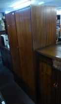 WILLIAM LAWRENCE, NOTTINGHAM, 1960’S TEAK BEDROOM SUITE OF FOUR PIECES, VIZ A GENT’S SEMI-FITTED TWO