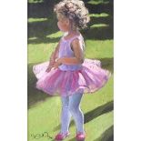 SHEREE VALENTINE DAINES (1959) ARTIST SIGNED LIMITED EDITION COLOUR PRINT ‘Pretty in Pink’ (68/