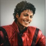 NICK HOLDSWORTH (MODERN) MIXED DIGITAL MEDIA ‘Michael Jackson’ 23” x 23” (58.4cm x 58.4cm) C/R-