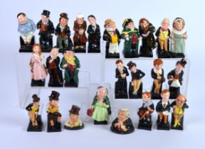 ROYAL DOULTON: 25 Royal Doulton Charles Dickens character figures including Little Nell,