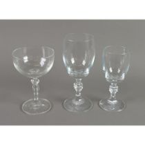 ROSETHAL, Suite of Rosenthal lead crystal stemware including red and white wine and liqueur