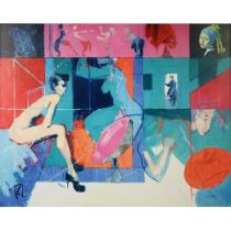 TOBY MULLIGAN (b.1969) ARTIST SIGNED LIMITED EDITION COLOUR PRINT ON CANVAS ‘Provocative