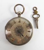 WILLIAM WITHERS, BRISTOL, No 41091, LADY'S VICTORIAN SILVER CASED POCKET WATCH, with keywind