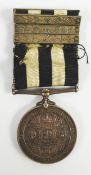 1942 ST. JOHN'S AMBULANCE MEDAL & RIBBON, with four clasps for 24123 Cpl H Kirk No 4 District, 5.J.
