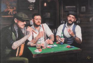 VINCENT KAMP (MODERN) ARTIST SIGNED LIMITED EDITION COLOUR PRINT ‘Back at the Gentleman and Rogues