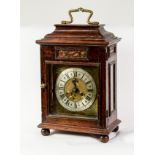 EARLY EIGHTEENTH CENTURY OAK CASED PROVINCIAL TABLE CLOCK SIGNED J HENDRIE, WIGTON, the 7” brass