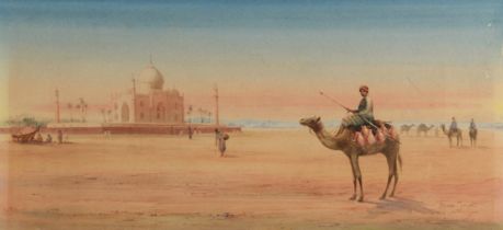 ? SMYTHE (LATE NINETEENTH/ EARLY TWENTIETH CENTURY) WATERCOLOUR ‘A Mosque in the Desert’ Signed,
