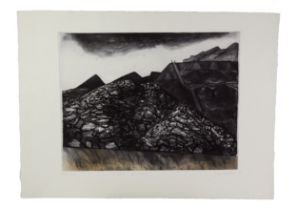 JOAN WILLIAMS (1922 - 2002) ARTISTS PROOF ETCHING WITH AQUATINT Slate Quarry Signed, titled and