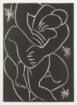 HENRI MATISSE (1869 - 1954) LINOCUT Tangled Figures Numbered in pencil 71/100 and blind stamped