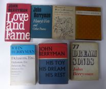 John Berryman - 77 Dream Songs, pub Faber, 1969 rpt, English Edition, dj priced 22s, £1.10 net.