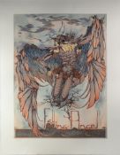 J C G ILLINGWORTH ARTIST SIGNED LIMITED EIDITION COLOUR PRINT ‘Falling Angel’ (7/195) Paper size: