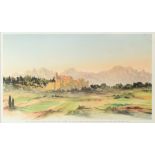 HRH THE PRINCE OF WALES LIMITED EDITION COLOUR PRINT ‘View in South of France’ (89) 8 ¼” x 14 ½” (