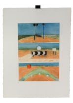 JOAN WILLIAMS (1922 - 2002) ARTISTS PROOF ETCHING WITH AQUATINT Beside the Sea Signed, titled and