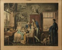 PAIR OF NINETEENTH CENTURY HAND COLOURED ENGRAVINGS ‘The Fruits of Temperance and Industry’ ‘The