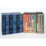 FOLIO SOCIETY: Eveleyn Waugh 'Sword of Honour' trilogy and six volume set of comedies, in faded slip