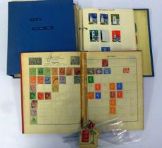 STAMPS-ALL-WORLD COLLECTION OF THREE ALBUMS, chief interest in GB