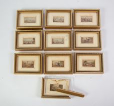 TEN SMALL VICTORIAN LE BLOND PRINTS, each 1" x 1 ¾" (2.5cm x 4.5cm) (10)